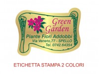 Etichette adesive per fioristi, fiorai e vivaisti (mm 45X33)  (cod.15G)